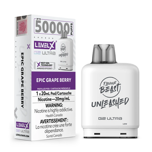 Epic Grape Berry by Level X Flavour Beast Unleashed G2 Ultra 50K