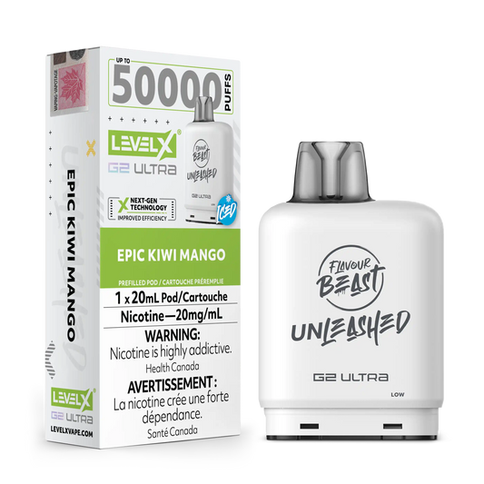 Epic Kiwi Mango Iced by Level X Flavour Beast Unleashed G2 Ultra 50K