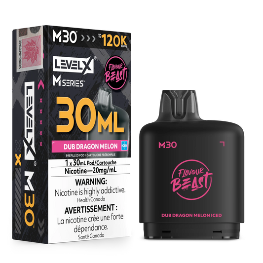 Dub Dragon Melon Iced Level X M Series Pod 30mL 120K Pod
