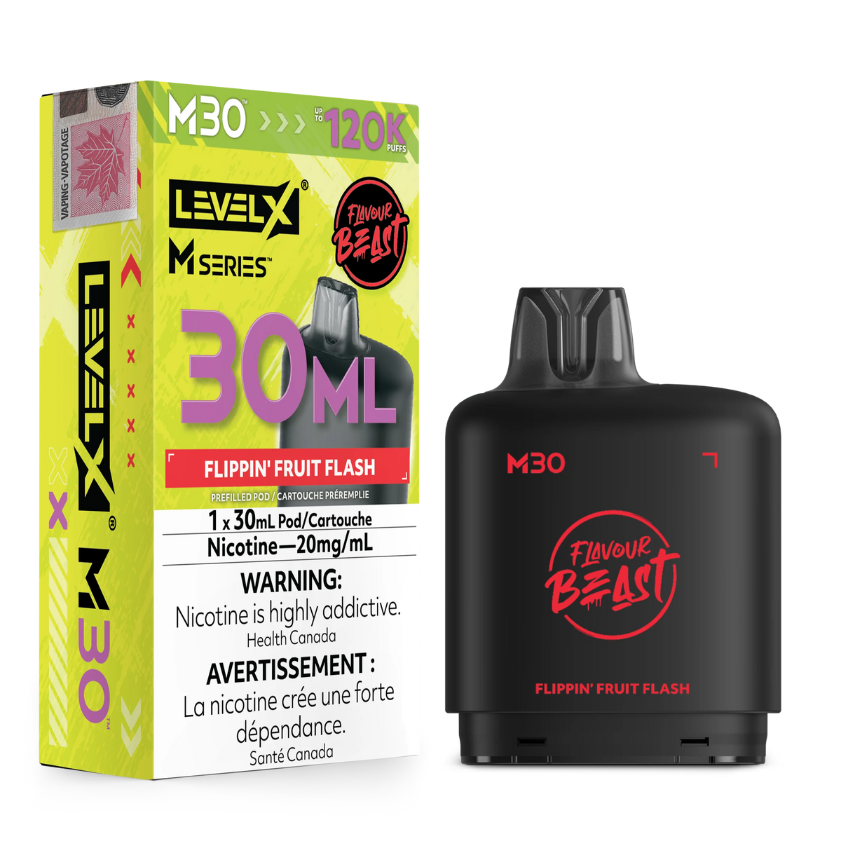 Flippin' Fruit Flash Level X M Series Pod 30mL 120K Pod
