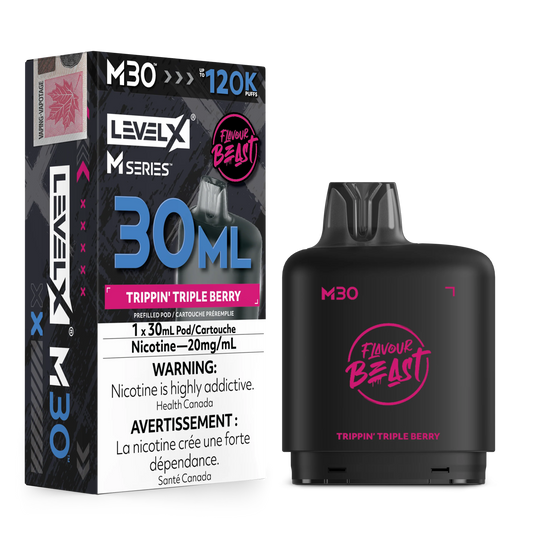 Trippin' Triple Berry Level X M Series Pod 30mL 120K Pod