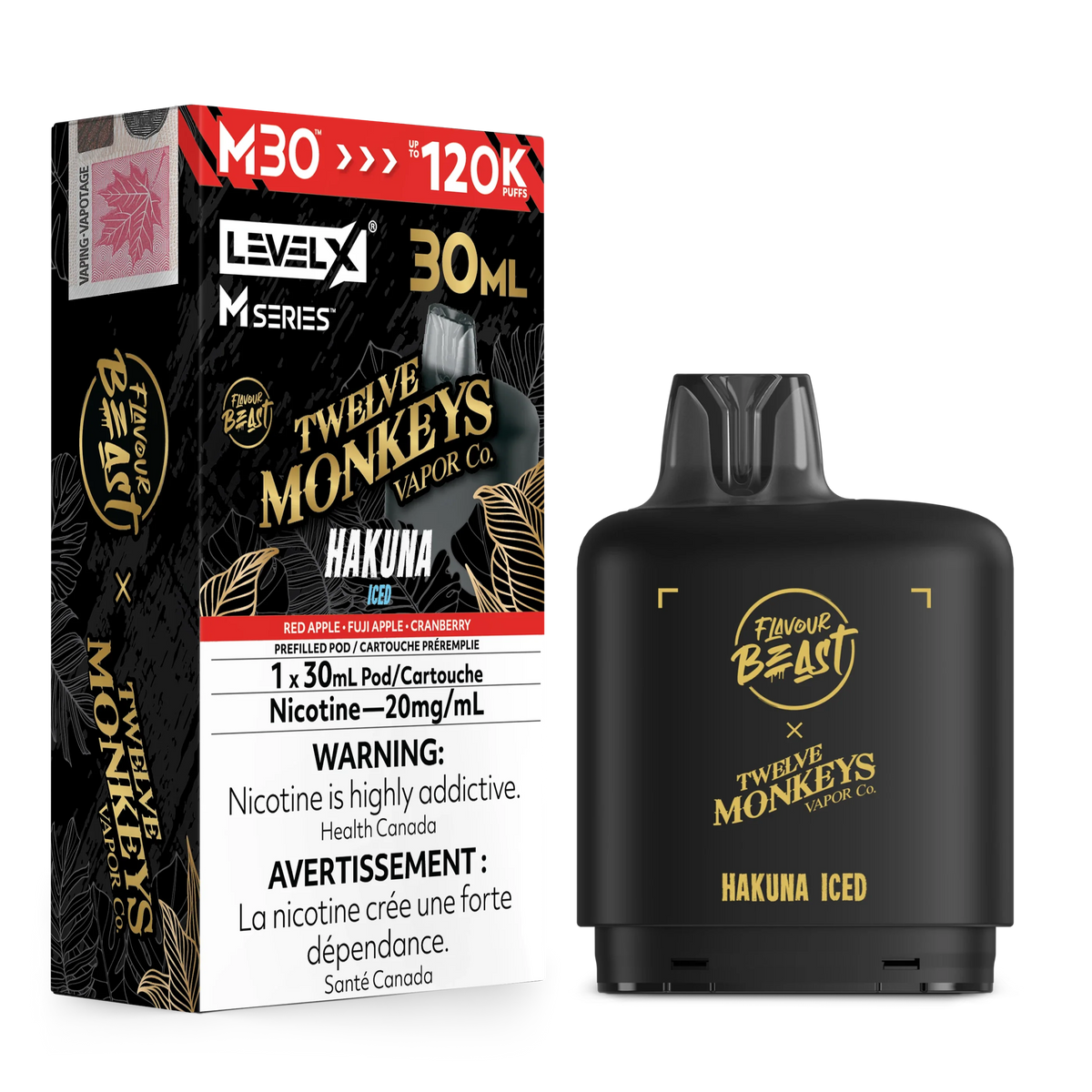 Hakuna Iced Level X M Series Pod 30mL 120K Pod