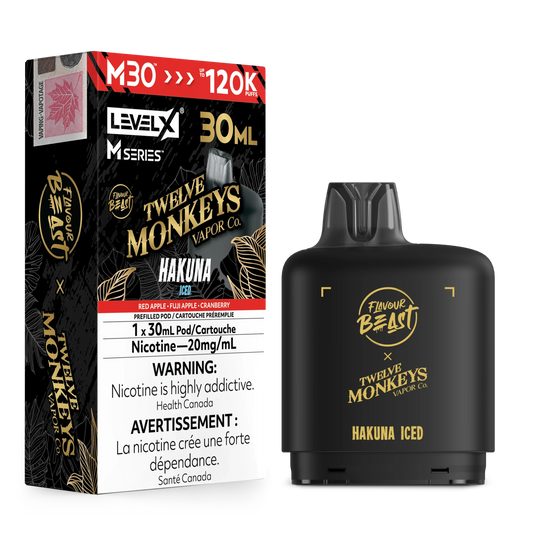 Hakuna Iced Level X M Series Pod 30mL 120K Pod