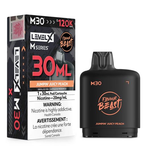 Jumpin' Juicy Peach Level X M Series Pod 30 ml 120K Pod