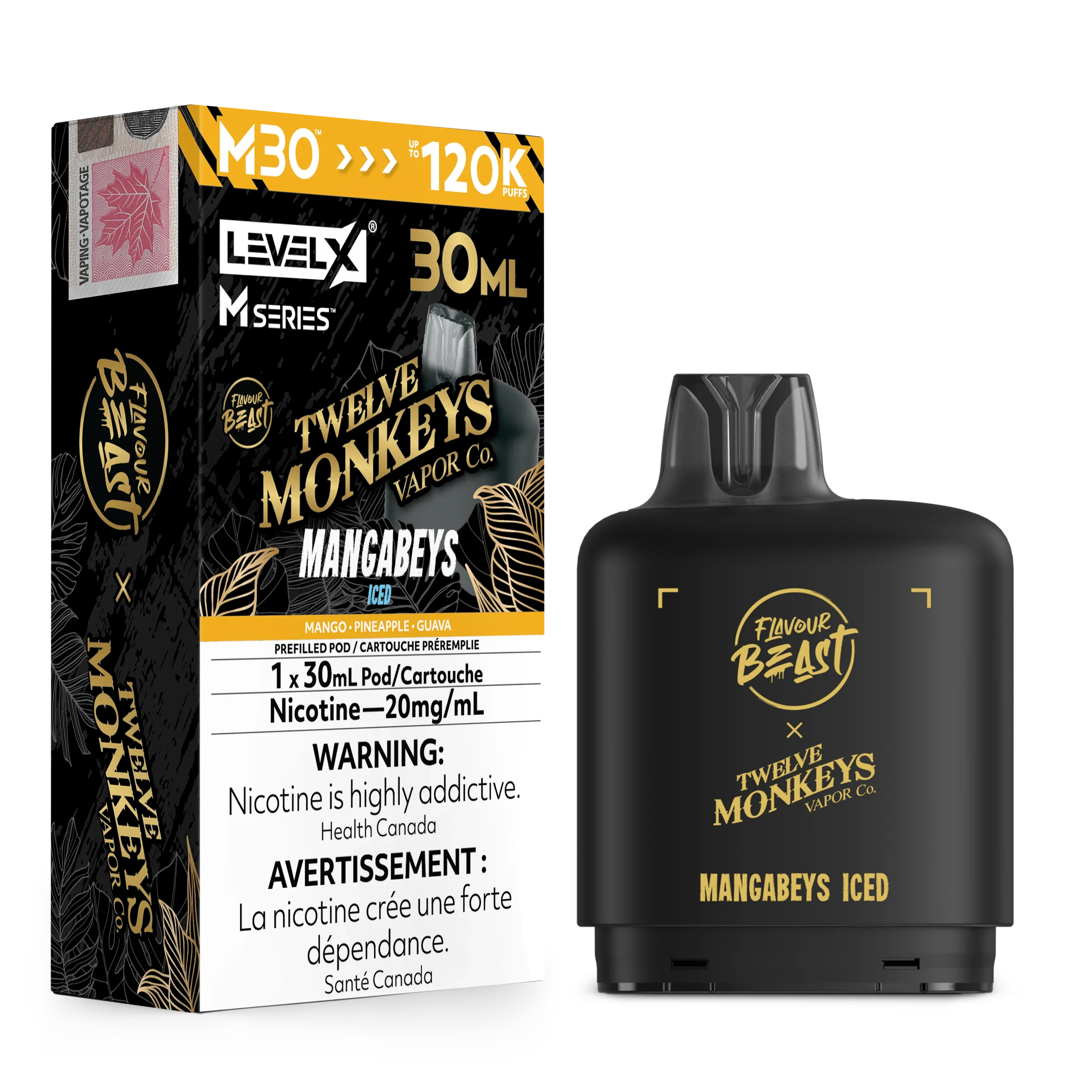 Mangabeys Iced Level X M Series Pod 30mL 120K Pod