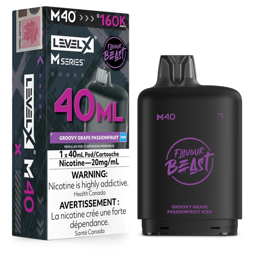 Groovy Grape Passionfruit Iced Level X M Series Pod 40mL 160K Pod