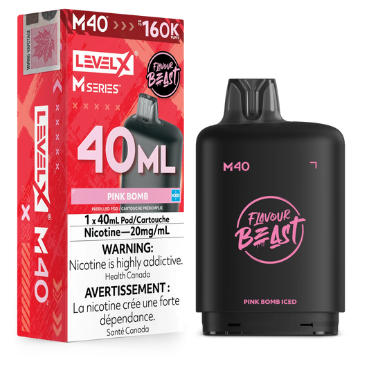 Pink Bomb Iced Level X M Series Pod 40mL 160K Pod