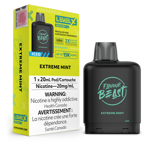 Level X - Flavour Beast Boost Pods (15k puffs) - Super Sour Apple Iced