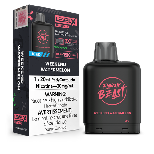 Level X - Flavour Beast Boost Pods (15k puffs) - Blessed Blueberry Mint
