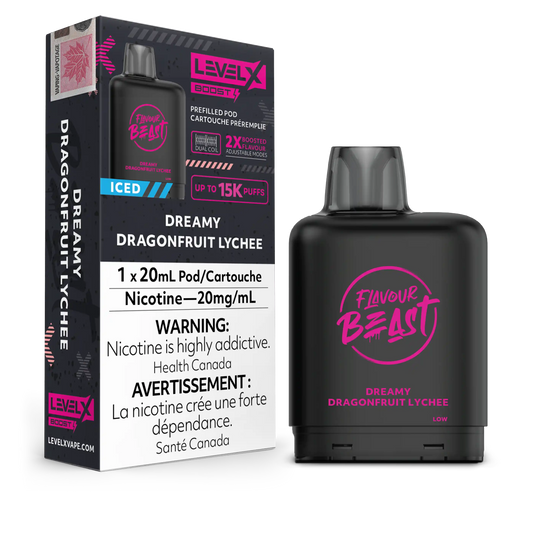 Dreamy Dragonfruit Lychee Iced Flavour Beast Boost G2 Pods 25K