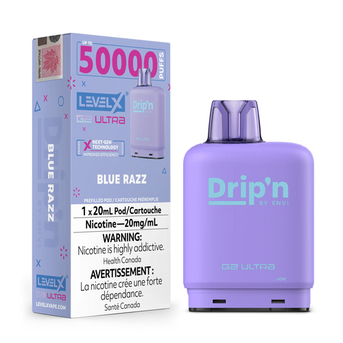 Blue Razz by Level X Drip'n G2 Ultra 50K
