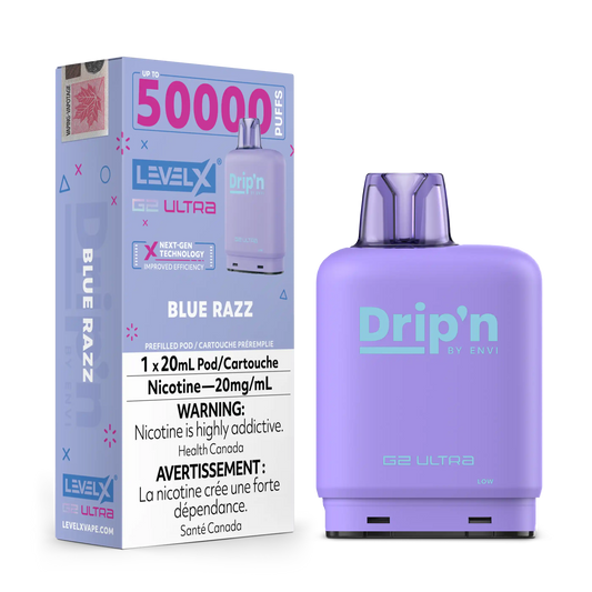 Blue Razz by Level X Drip'n G2 Ultra 50K