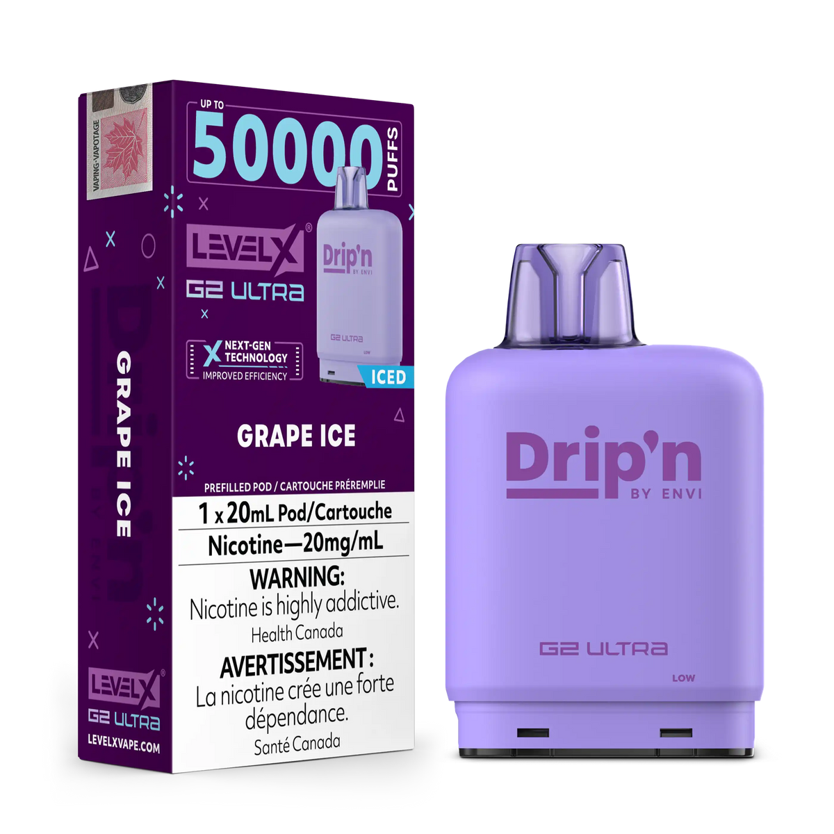 Grape Ice by Level X Drip'n G2 Ultra 50K
