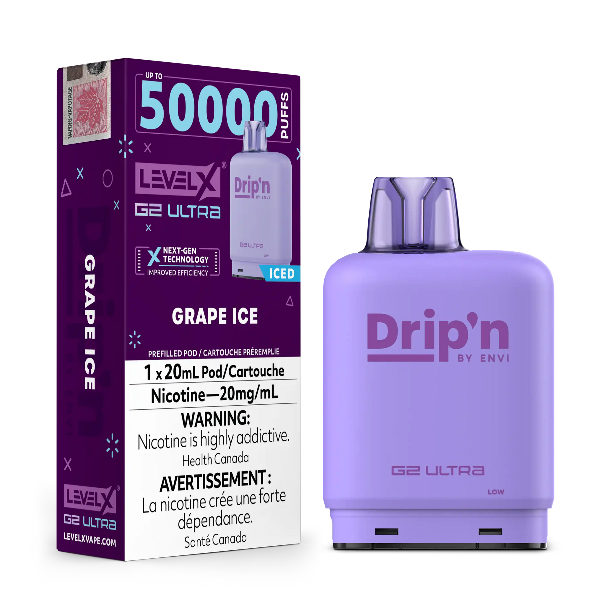 Grape Ice by Level X Drip'n G2 Ultra 50K