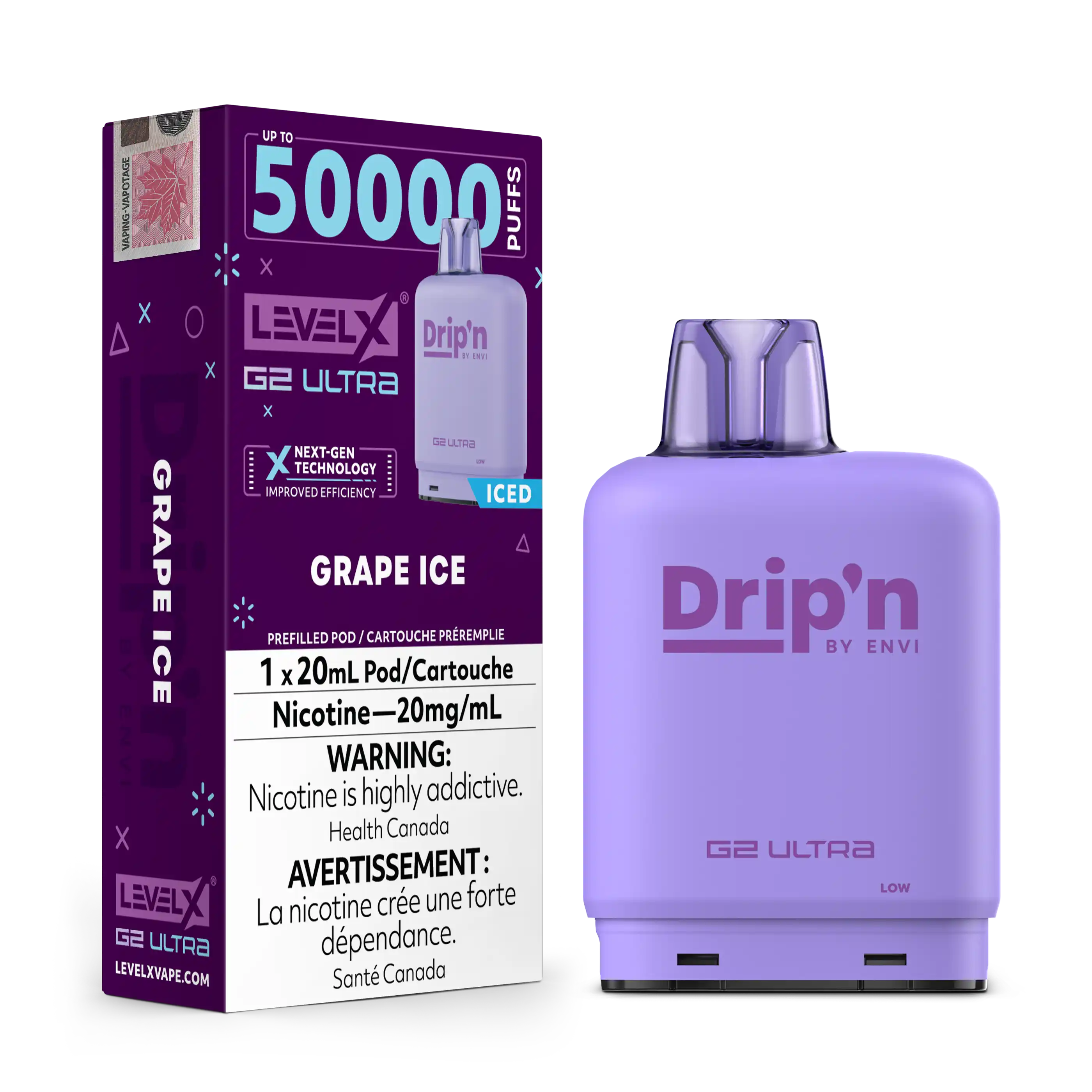 Grape Ice by Level X Drip'n G2 Ultra 50K