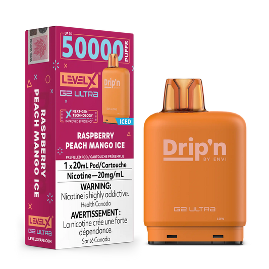 Raspberry Peach Mango Ice by Level X Drip'n G2 Ultra 50K