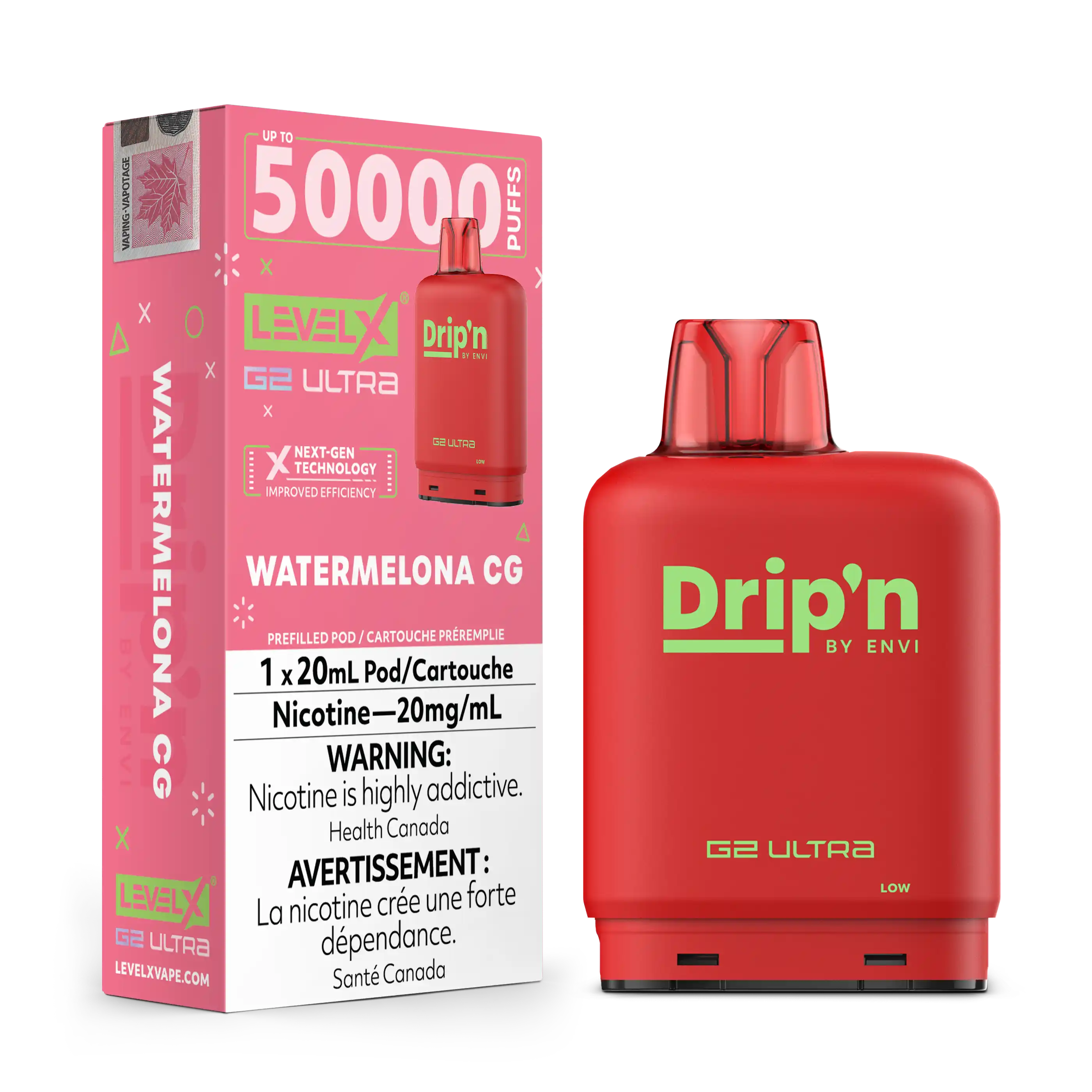Watermelona CG by Level X Drip'n G2 Ultra 50K