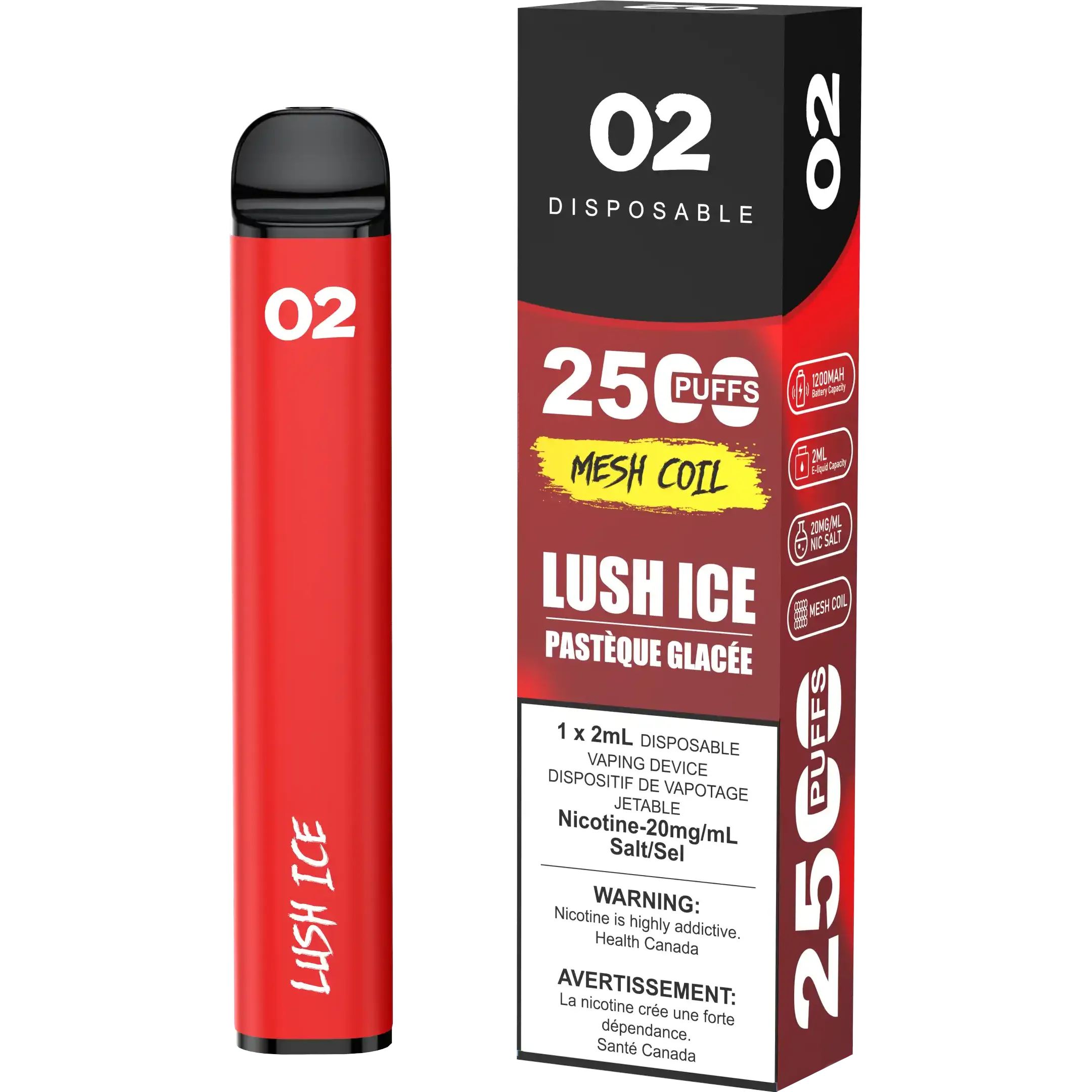 Lush Ice O2 - Disposable 2.5K