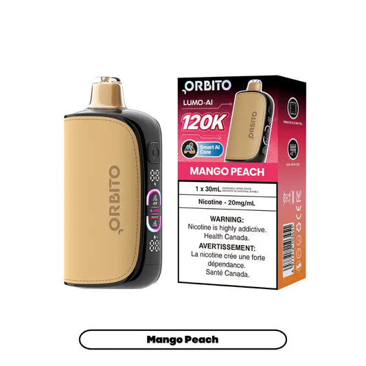 Mango Peach Orbito Lumo AI - Disposable 120K