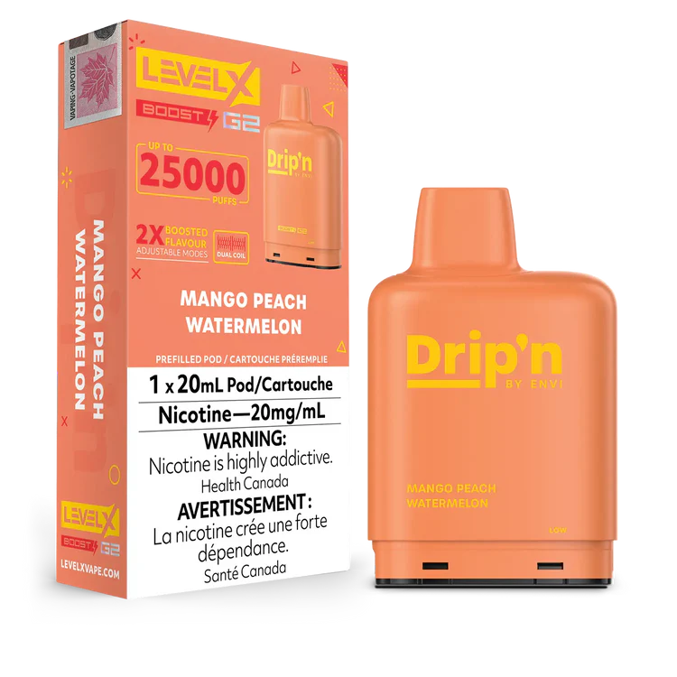 Mango Peach Watermelon by Level X Drip'n G2 Boost 25K