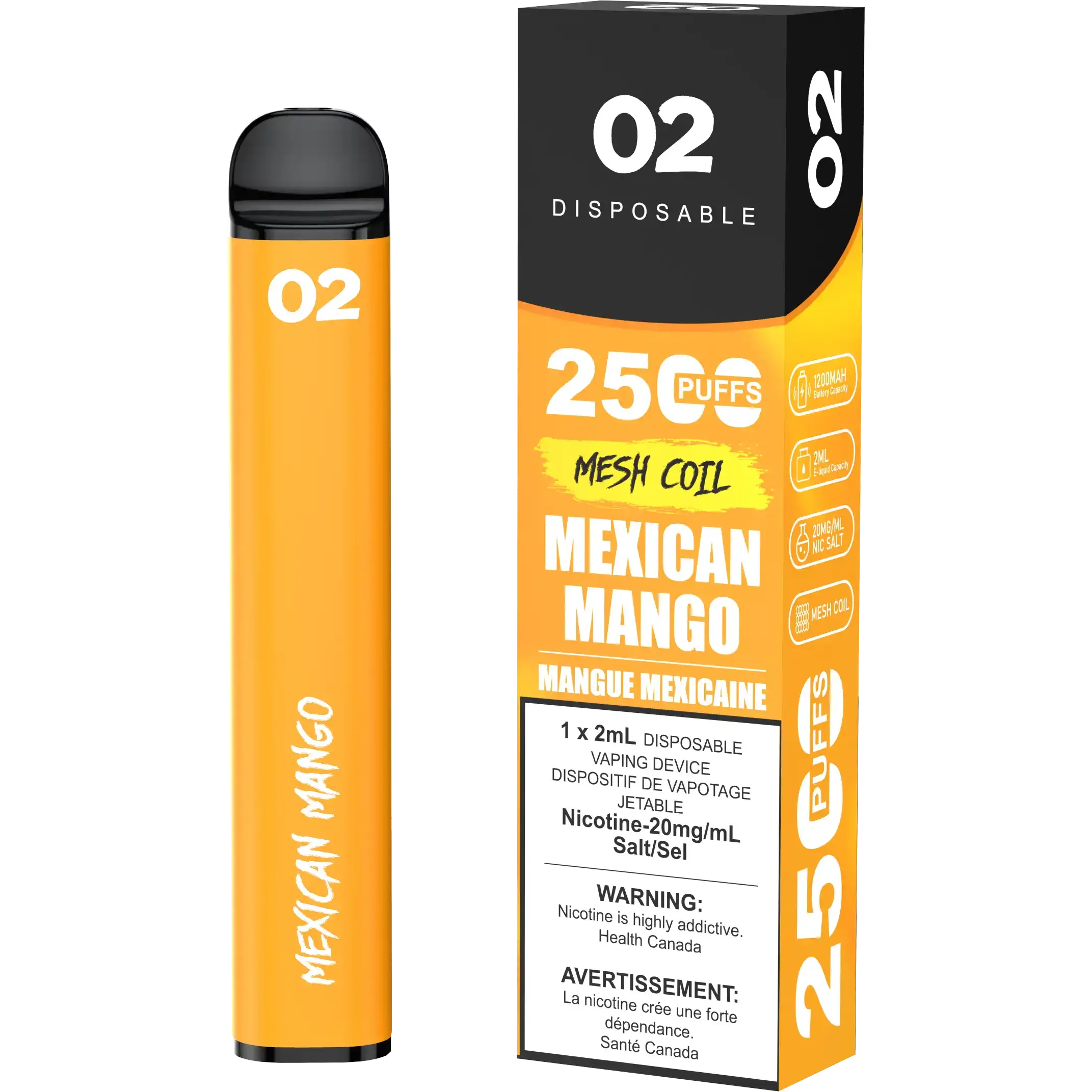 Mexican Mango O2 - Disposable 2.5K