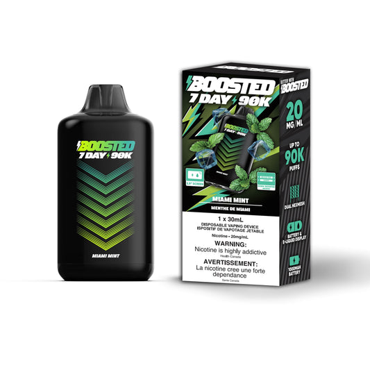 Miami Mint Boosted 7 Day 90K - Disposable Vape
