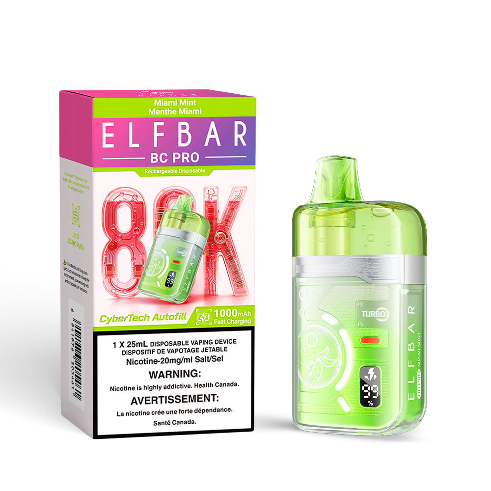 Miami Mint Elf Bar BC PRO - Disposable 80K by ELFBAR