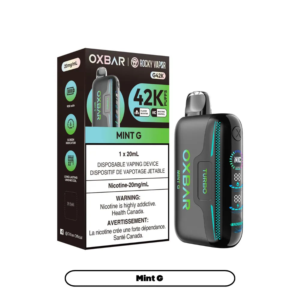 Mint G Oxbar G42K - Disposable 42K by OXBAR