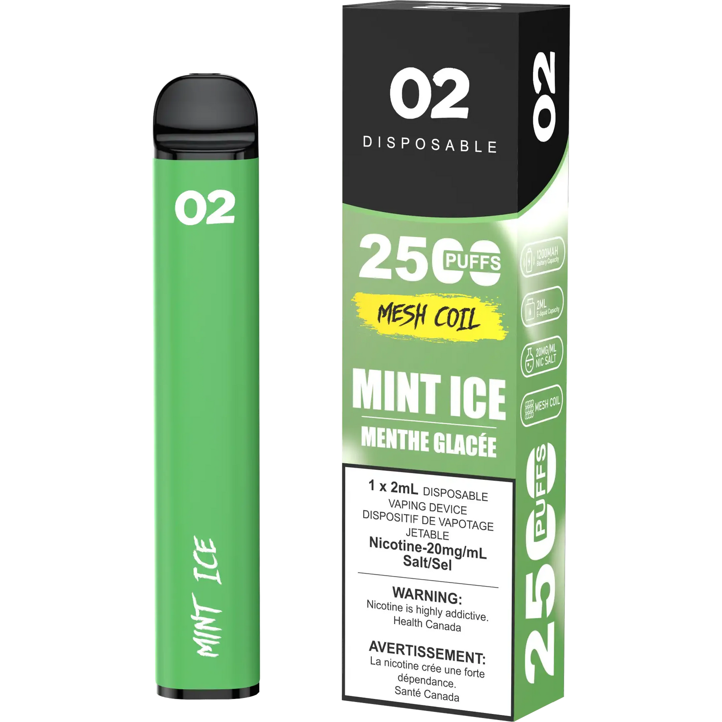 Mint Ice O2 - Disposable 2.5K