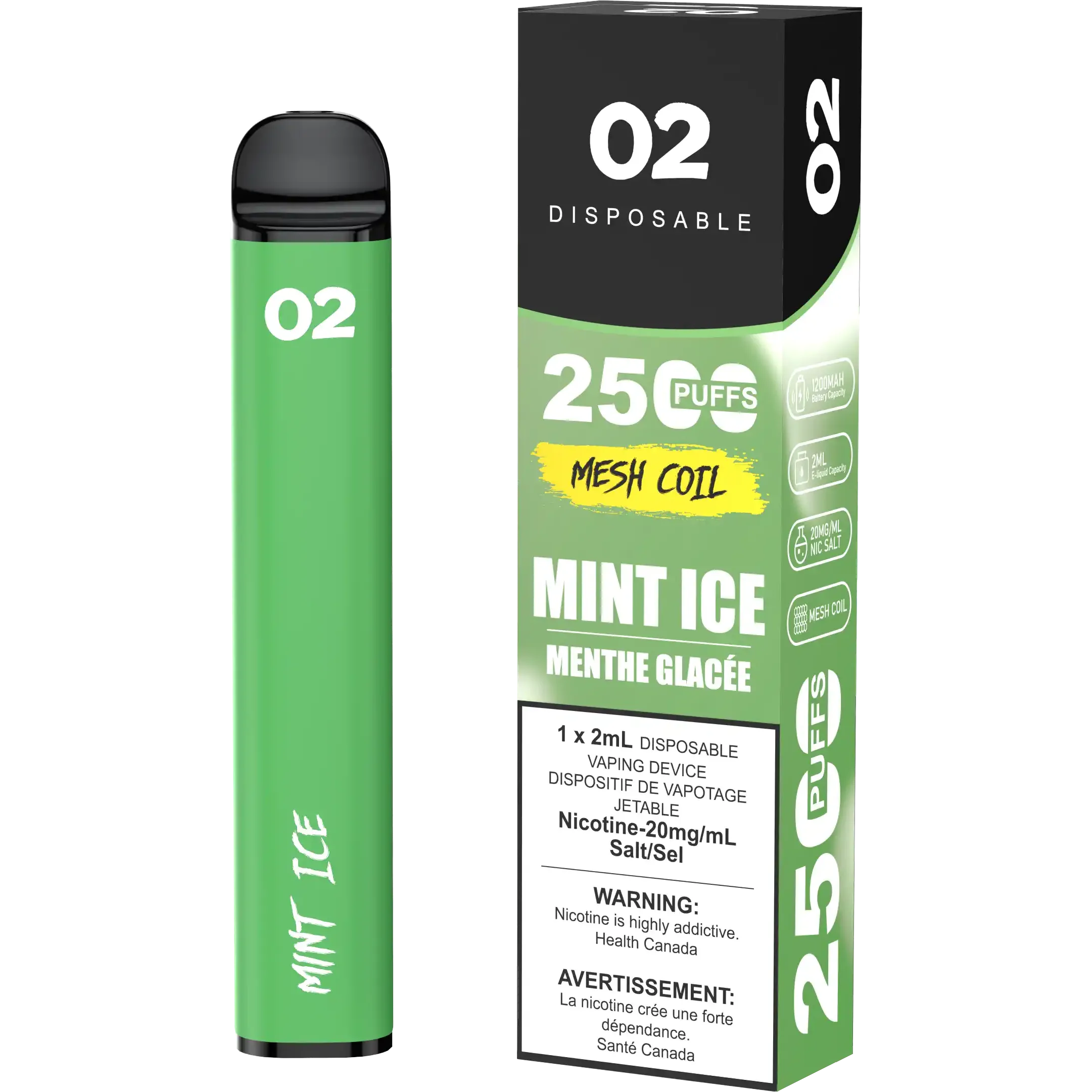 Mint Ice O2 - Disposable 2.5K