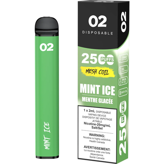 Mint Ice O2 - Disposable 2.5K
