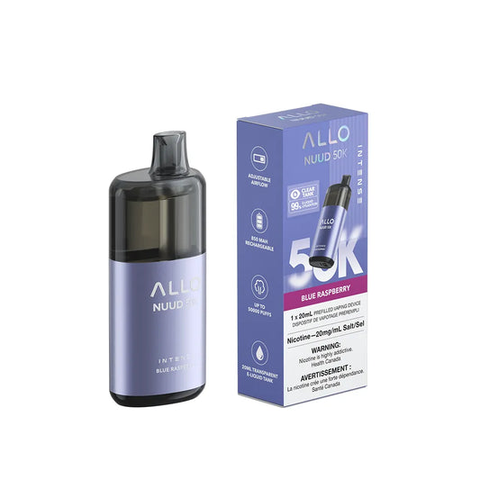 Blue Raspberry Allo Intense Nuud - Disposable 50K