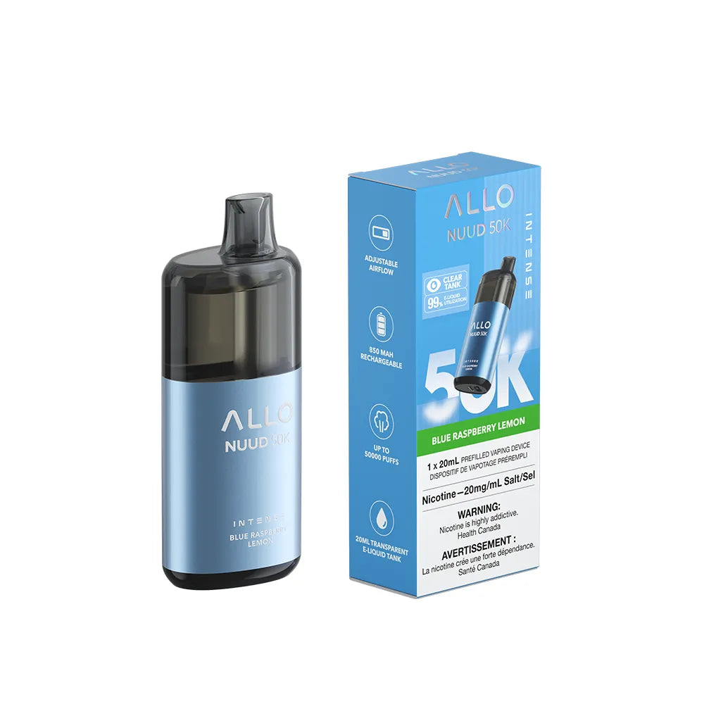 Blue Raspberry Lemon Allo Intense Nuud - Disposable 50K