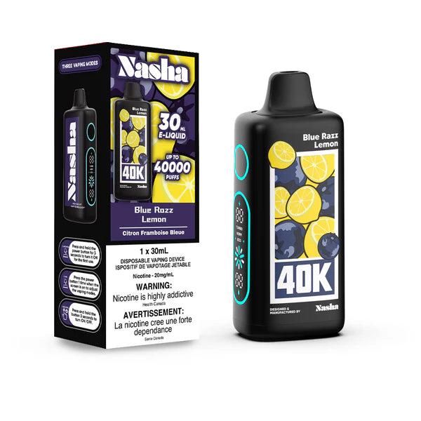 Nasha 40K Disposable - Blue Razz Lemonade