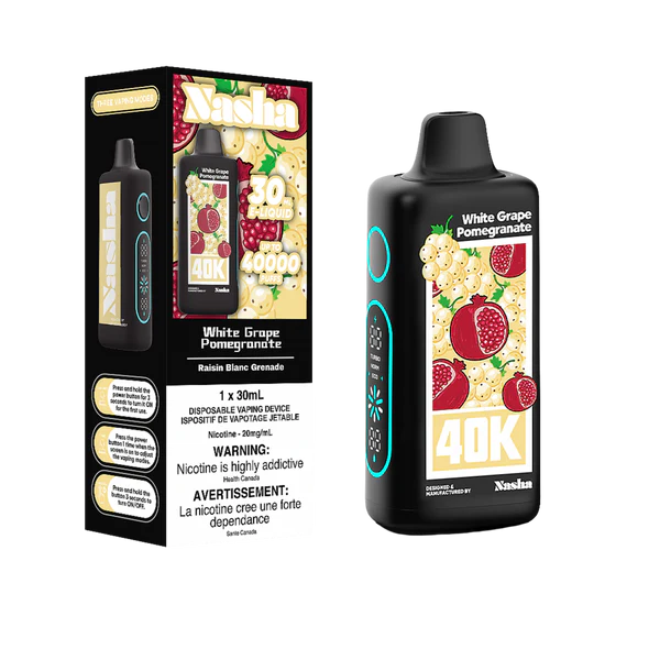 Nasha 40K Disposable - White Grape Pomegranate