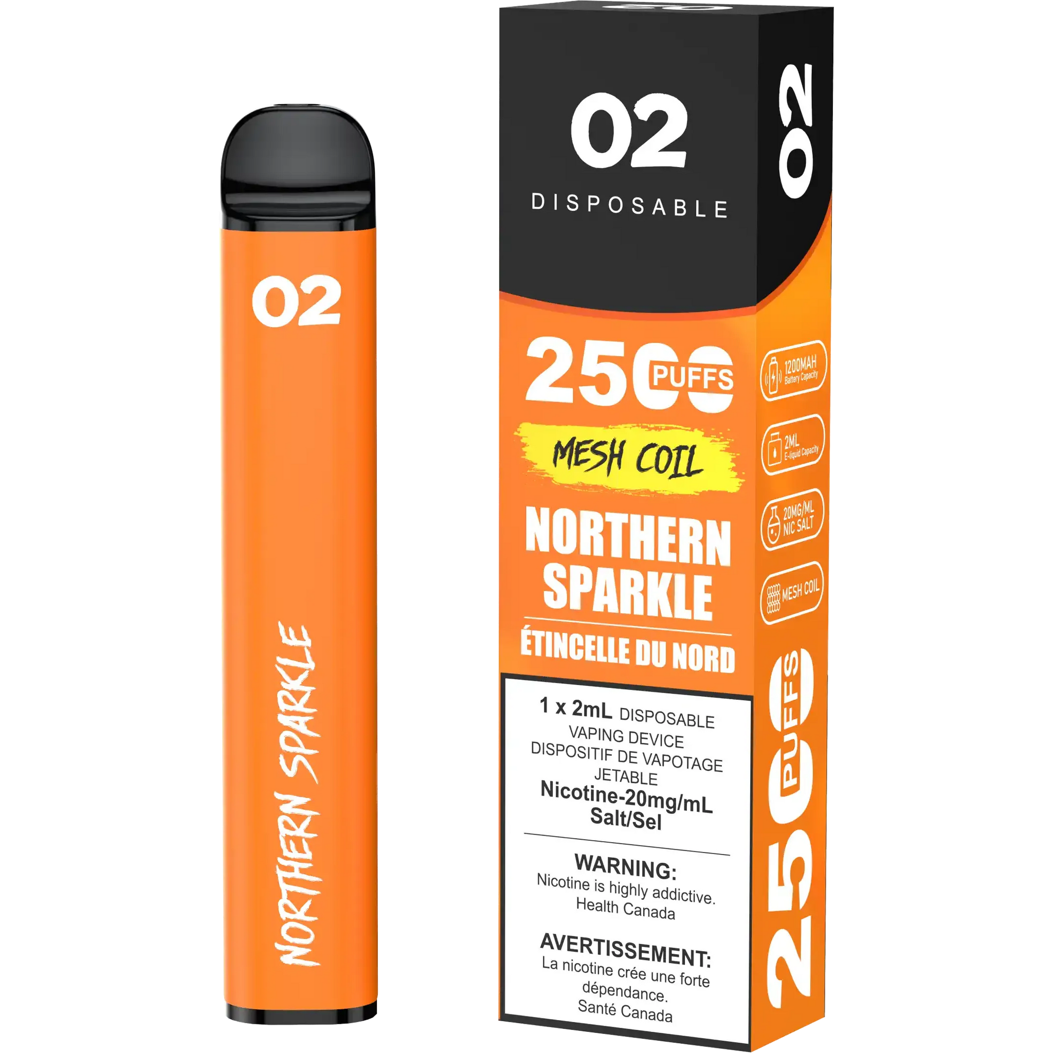 Northern Sparkle O2 - Disposable 2.5K