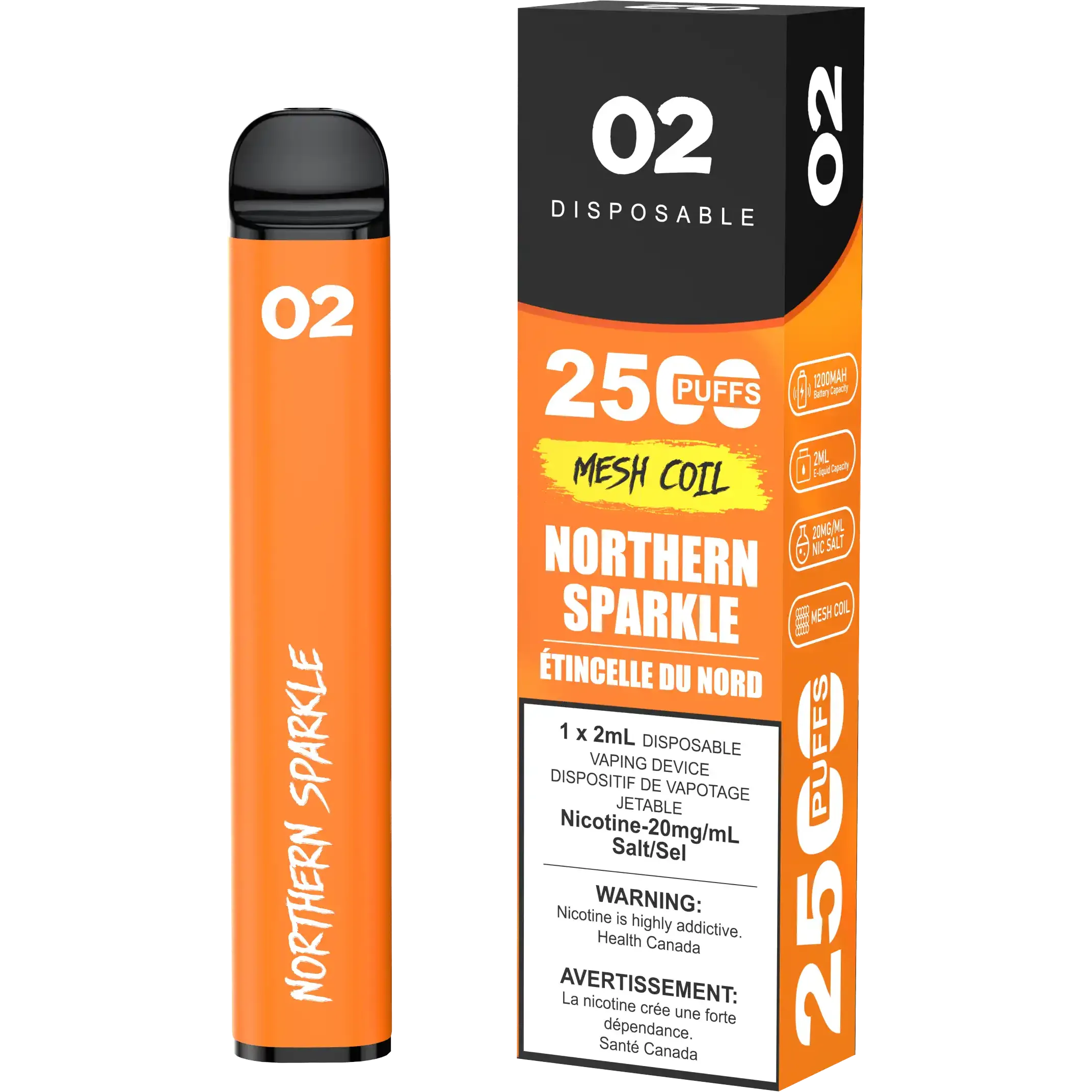 Northern Sparkle O2 - Disposable 2.5K