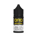 Oro Salt Mucho Grape 30ml e-liquid bottle with black cap and purple label.