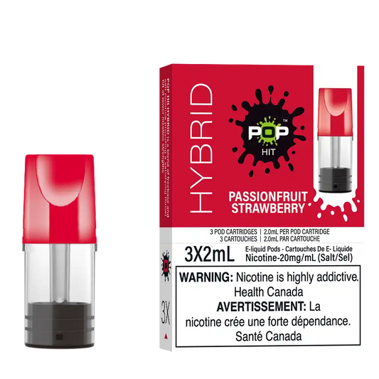 Passionfruit Strawberry Stlth Pods by Pop Hybrid