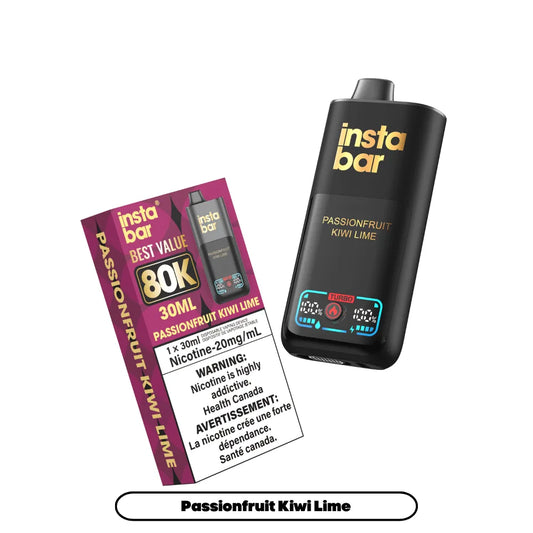 Passionfruit Kiwi Lime Insta Bar - Disposable 80K