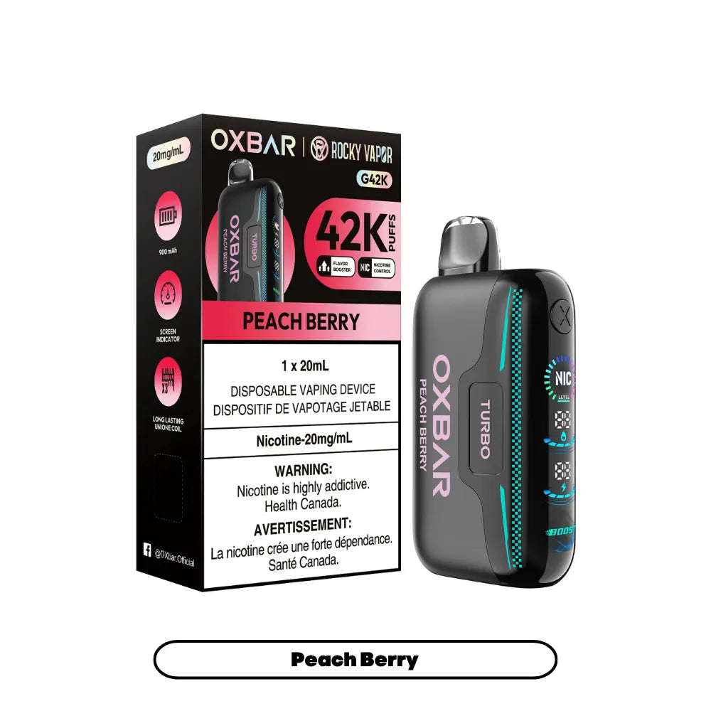 Peach Berry Oxbar G42K - Disposable 42K by OXBAR