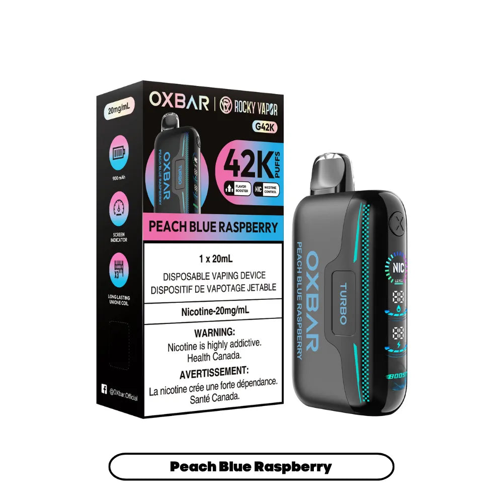 Peach Blue Raspberry Oxbar G42K - Disposable 42K by OXBAR