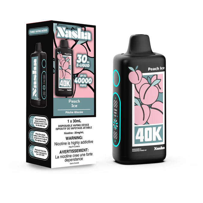 Peach Ice Nasha - Disposable 40K by NASHA