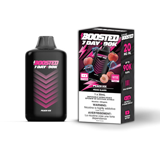 Peach Ice Boosted 7 Day 90K - Disposable Vape