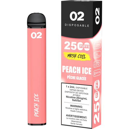 Peach Ice O2 - Disposable 2.5K