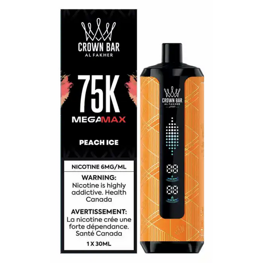 Peach Ice Al Fakher Crown Bar - Disposable 75K