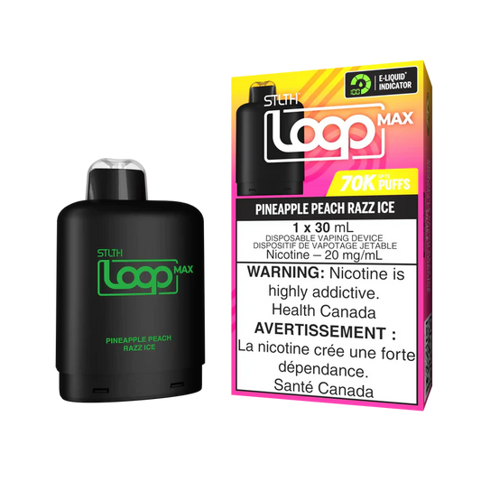 Pineapple Peach Razz Ice Stlth Loop Max 70K Pod
