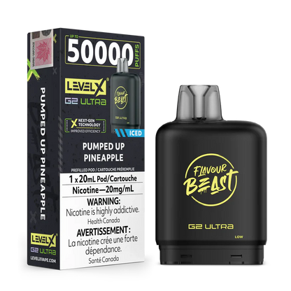Pumped Up Pineapple by Level X Flavour Beast G2 Ultra 50K