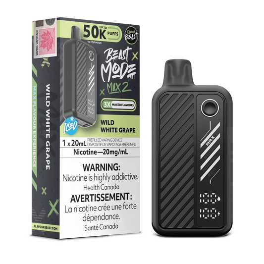 Wild White Grape Iced Flavour Beast Mode Max 2 - Disposable 50K by FLAVOUR BEAST