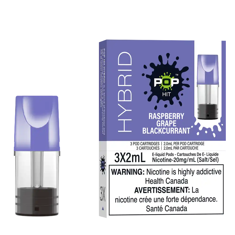 Raspberry Grape Blackcurrant Stlth Pods by Pop Hybrid